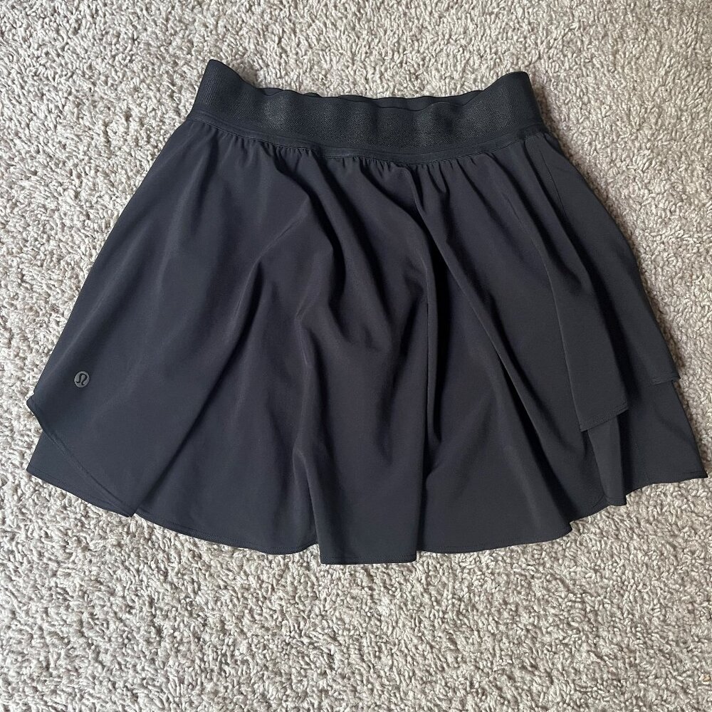 Lululemon Court Rival High-Rise Skirt (long) - Black, Sz 4